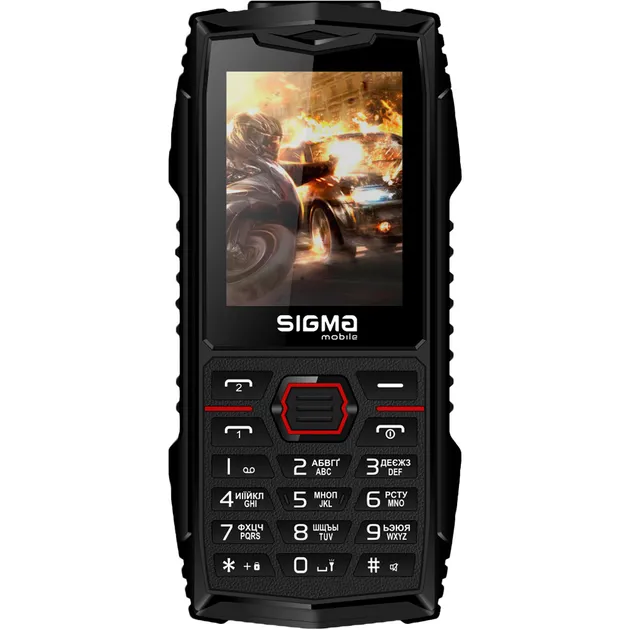 Телефон Sigma mobile X-treme AZ68 black-red