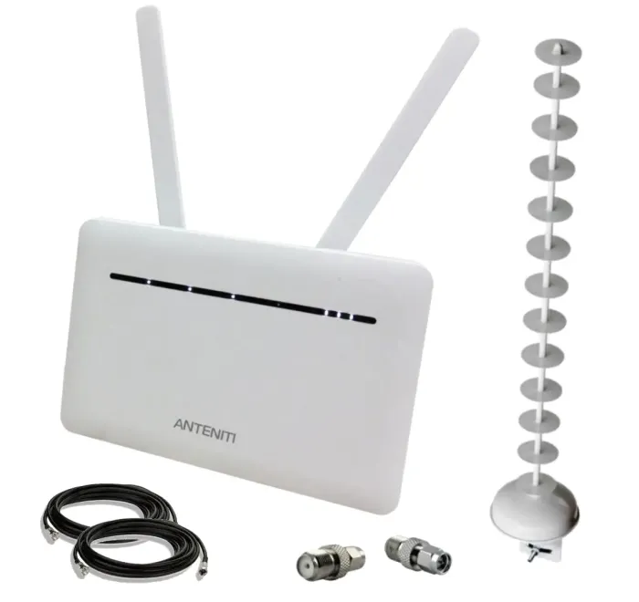 4G інтернет комплект ANTENITI B535 з АКБ + антена стріла MIMO 2х20 Дб