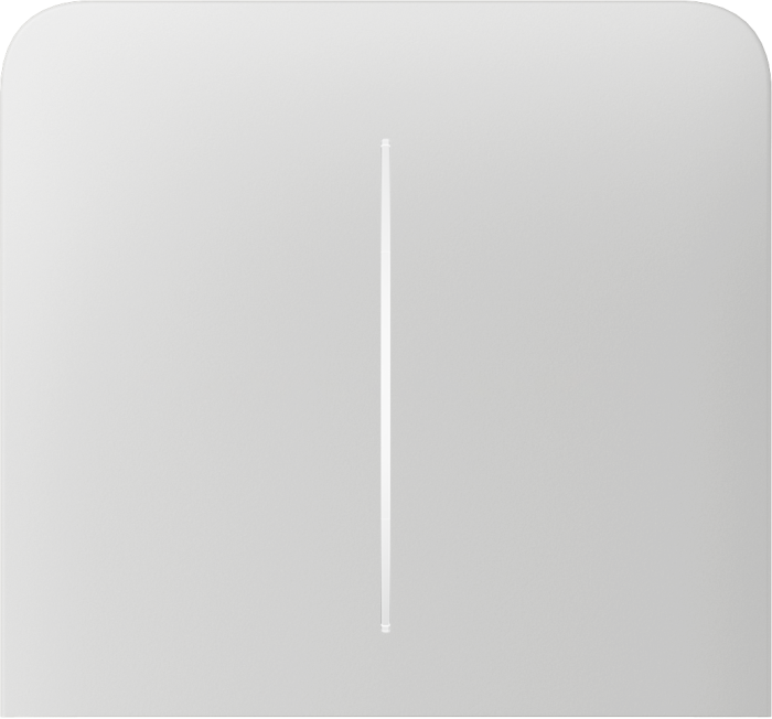 Бічна кнопка для двоклавішного вимикача Ajax SideButton (2-gang) vertical White