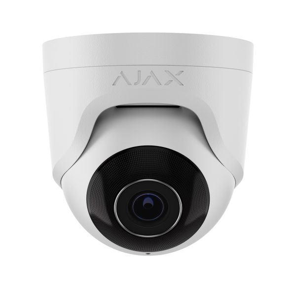 Дротова охоронна IP-камера Ajax TurretCam (8 Mp/2.8 mm) White